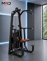 MRD Commercial Appareil de musculation en acier réglable à charges par broches pour tractions assistées et dips, pour l'entraînement du dos, des triceps et des pectoraux