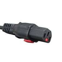Enchufe DE LA UE EU04 a C13L Cable de alimentación Enchufe europeo Cable de alimentación de CA para ordenador portátil Cargador Cable de extensión