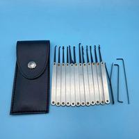 Kit de 15 outils de crochetage en acier inoxydable pour serrurier, pour la pratique du crochetage de cadenas