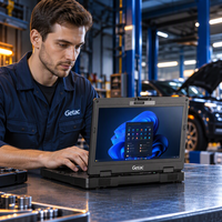 Ordinateur portable de diagnostic semi-robuste pour véhicules Getac S410 G5, processeur I5-1340P, 16 Go de DDR5, 512 Go de NVMe, écran 14 pouces, 1000 nits