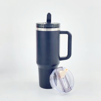 Gobelet réutilisable en plastique de 40oz, couvercle de paille à rabat mignon, facile à nettoyer, bec détachable, anti-fuite, remplacement amovible, écologique.