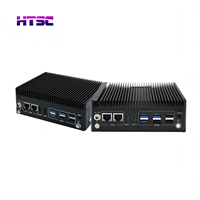 Ordinateur de Châssis Industriel Sans Ventilateur HTSC GM-1200L Processeur Intel Celeron DDR4 SSD M.2 OS Win10/Linux Garantie de 3 Ans
