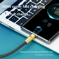 Câble de charge super rapide 3 en 1 tressé robuste 200W USB Type C Micro pour iPhone 14 13 12 11 Pro Max Android