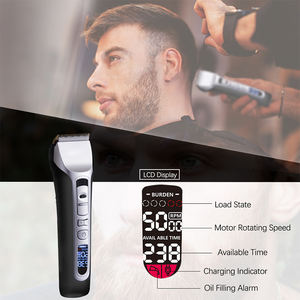 Cortadora de pelo inalámbrica con batería de iones de litio profesional de 2200mAh, cortadora eléctrica con hoja de decoloración, cortadora de cerámica para uso en barbería - Product Image 3