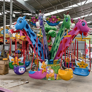 <span class=keywords><strong>Silla</strong></span> Voladora con Forma de Jirafa para Niños y Adultos, Atracción de Parque de Diversiones al Aire Libre, Precio Económico de Fábrica en China - Product Image 1