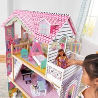 Nouveau bricolage de haute qualité en bois maisons de poupée Mini modèle jouet semblant jouer meubles Style de mode pour les filles KB0256