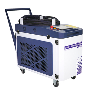 Machine de nettoyage au laser à impulsions pour éliminer la rouille au laser à fibre, nettoyeur de peinture au laser pour bois, peinture, huile, rouille - Product Image 1