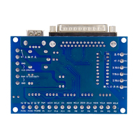 Adaptor Antarmuka CNC 5 Axis Kabel USB Mach3 Driver Motor Stepper Breakout Board Light Coupling ICs Controller Pemasangan DIN Rail