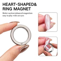 Nouveau style Aimant circulaire puissant pour nail art, Aimant œil de chat multifonctionnel, Outil d'aide pour débutants