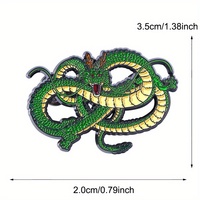 Broche créative Dragon des Vœux de dessin animé, accessoire, badge, boucle
