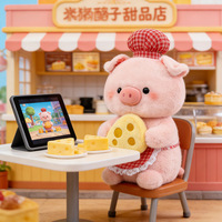 Produit phare : Peluche cochon mignon style fromage, pour machine à griffes, cadeau d'anniversaire pour fille
