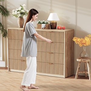 <span class=keywords><strong>Commode</strong></span> Combohome à <span class=keywords><strong>8</strong></span> <span class=keywords><strong>tiroirs</strong></span> pour chambre à coucher, <span class=keywords><strong>grande</strong></span> <span class=keywords><strong>commode</strong></span> à <span class=keywords><strong>tiroirs</strong></span> cannelés, organisateur de rangement en bois - Product Image 2