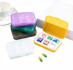 Pastillero Semanal de 6 Compartimentos, Organizador de Pastillas Ligero para Viajes, Almacenamiento de Medicamentos Diarios y para Vacaciones - Product Image 3