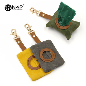 N4P 친환경 창의적인 새로운 휴대용 야외 산책용 반려동물 배변봉투-캔버스 걸이형 가볍고 튼튼한 방수 강아지 배변봉투 - Product Image 2