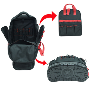 กระเป๋าเป้สะพายหลังพร้อมก้นยางเสริมแรงอุปกรณ์ติดตั้งซ่อมบำรุงกระเป๋าเก็บของ - Product Image 3