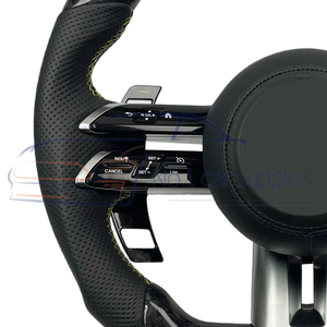 Volant de direction modifié en fibre de carbone forgée de luxe pour Mercedes Benz C GLC E S CLS <span class=keywords><strong>AMG</strong></span> ZC-222-T-Y-191 - Product Image 4