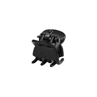 Lot de 25 pinces à cheveux mini noires mates à double denture de 1,5 cm pour enfants et femmes, outils de coiffure princesse, vente en gros personnalisée