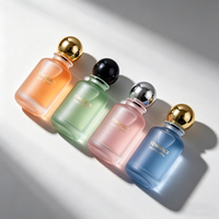 Flacon de parfum de luxe, design élégant, 30 ml, 50 ml, 100 ml, flacon vaporisateur en verre coloré avec boîte