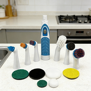 Mini <strong>Sonic</strong> Electric <strong>Cleaning</strong> <strong>Brush</strong> BSCI CE IPX6 Customized Color Battery Powerful Multifunctional Bush Electric <strong>Cleaning</strong> <strong>Brush</strong> - Product Image 1