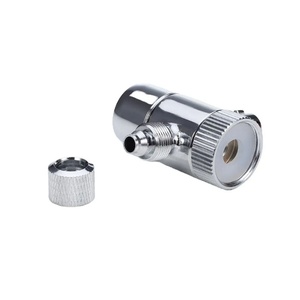 Adaptador de latón cromado pulido de 1/4'' para tuberías, pieza de repuesto con conector M22 x M24, válvula desviadora para filtro de agua de grifo - Product Image 6