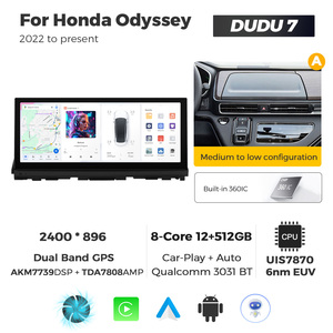 Sistemas Multimedia para Automóviles Android para Honda <span class=keywords><strong>Odyssey</strong></span> 2022 en Adelante, Pantalla de 12.3 Pulgadas, Navegación, Música, CarPlay, Android Auto - Product Image 1