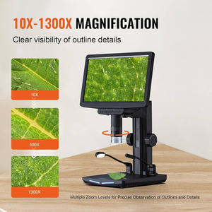 1300x Magnificationกล้องอิเล็กทรอนิกส์เครื่องบันทึกวิดีโอดิจิตอลกล้องจุลทรรศน์ LCD 10 พร้อมการ์ด Tf 64 GB และแบตเตอรี่แบบชาร์จไฟได้ - Product Image 5