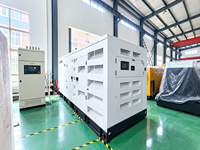 Groupe électrogène diesel Cummins 450 kW 562,5 kVA triphasé 50/60 Hz silencieux avec ATS, refroidissement par eau, pour alimentation de secours industrielle et hospitalière