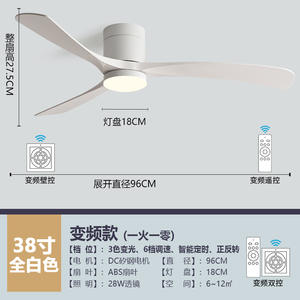 北欧レストランシーリングファンランプ、ホームリビングルームヴィンテージ、アメリカンレトロローフロアシャンデリア - Product Image 6