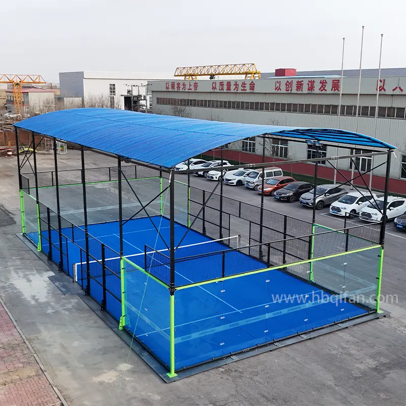 2024 olahraga luar ruangan Lapangan Tenis Padel dengan penutup atap