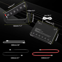 LEDIYTE Panneau de Commande à Poignée de Pilier, Conception Originale, 12V 24V, 6 Interrupteurs, Prise en Charge du Logo Personnalisé pour Wrangler JK