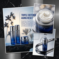 Kit de Soins Anti-Âge Nuit Intensive à l'Ergothionéine OEM Marque Privée : Hydratant, Raffermissant et Réparateur