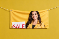 Impression de bannières en tissu personnalisées, bannière en tissu polyester léger pour la promotion en extérieur, les événements commerciaux et la présentation de la marque
