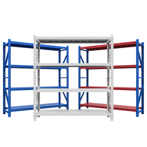 أرفف تخزين معدنية متينة لحلول التخزين ذات 4 طبقات فعالة مصنوعة من الحديد والصلب - Product Image 1