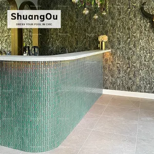 Phong Cách Bắc Âu Ăn Uống Thanh Hình Bầu Dục Gạch Mosaic Nhà Bếp Cà Phê Nhà Hàng Backsplash Cho Phòng Tắm Nhà Bếp Gạch Mosaic Sứ