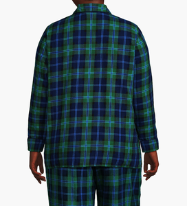 Ensemble <span class=keywords><strong>de</strong></span> pyjama pour femmes 100% coton <span class=keywords><strong>en</strong></span> gros, <span class=keywords><strong>pantalon</strong></span> à carreaux à manches longues, respirant, confortable, vêtements <span class=keywords><strong>de</strong></span> détente, printemps automne, vêtements <span class=keywords><strong>de</strong></span> nuit classiques pour femmes - Product Image 2