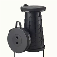 Tabouret pliant de Camping en plein air léger en plastique pliable télescopique pour l'école, hôtel, salle à manger, cour, design moderne