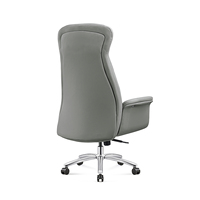 Chaise de bureau de direction haut de gamme de luxe, vente en gros, design minimaliste, hauteur réglable, pivotante, avec appui-tête intégré et dossier solide