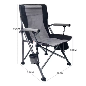 Oem Chaise <span class=keywords><strong>de</strong></span> camping pliante légère et portable pour l'extérieur Chaise <span class=keywords><strong>de</strong></span> jardin pliable et pliable pour la plage, la pêche et la randonnée avec <span class=keywords><strong>poche</strong></span> - Product Image 4