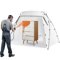 Tente de peinture portable pliable quatre saisons, grande cabine de peinture DIY, abri léger avec structure en fibre de verre pour voiture