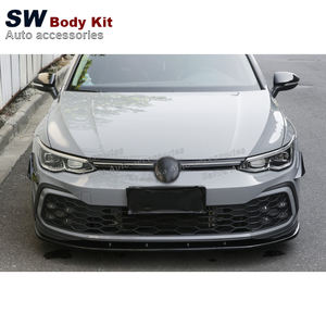 Aileron avant en fibre de carbone pour Volkswagen <span class=keywords><strong>Golf</strong></span> <span class=keywords><strong>8</strong></span> 2021-2022, lèvre de pare-chocs avant, séparateur, spoiler, kit carrosserie - Product Image 5