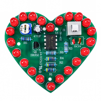 Kit de Bricolaje Electrónico, Kit de Práctica Divertido con Alimentación de CC 5V, Diseño MCU de Velocidad Ajustable para Soldadura Electrónica