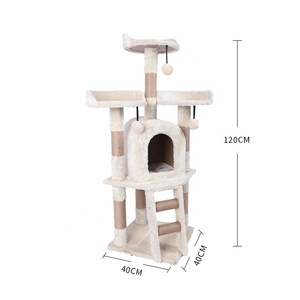 Arañazos de madera piso gato subir marco árboles mascotas muebles torre - Product Image 3