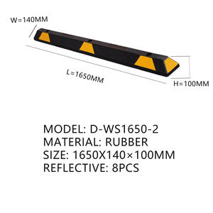 Tappo auto <span class=keywords><strong>Garage</strong></span> ausilio parcheggio veicolo piano carrabile tappo in gomma parcheggio blocchi di parcheggio ruota di arresto <span class=keywords><strong>paraurti</strong></span> ruota - Product Image 2