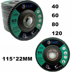 Discos Abrasivos de Cerámica Verde al por Mayor de 4.5 Pulgadas, Grano 40-320, T29 para Acero Inoxidable, Metal, Amoladora Angular, Fabricante OEM, Logotipo Personalizado - Product Image 1
