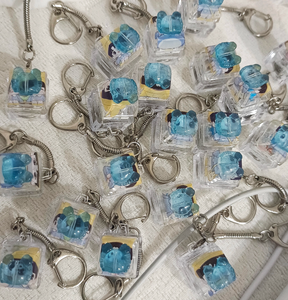 Hot-selling Custom PVC Anime Stress Relief Waterproof Lightweight Carabiner Keychain <b>Push</b> Button Mechanism Color-Luminescent - Product Image 3