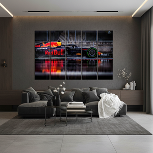 Conjunto de 5 paneles decorativos de lienzo Art Deco de Fórmula 1 para colgar en la pared - Product Image 3