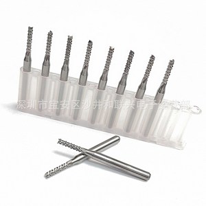 Pcb Milling Cutter Carbide 2 Flutes 10 Mm Cutting Length For Cnc <b>Machining</b> Center - Product Image 4