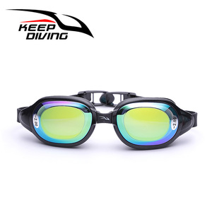 Lunettes de natation sur ordonnance SG-861P, lentilles miroir, revêtement PC, ajustement universel pour hommes et femmes - Product Image 4