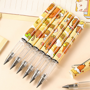 4 pezzi casuali Caybara cartone animato matita eterna simpatico cartone animato cancelleria forte scrittura durevole senza problemi forniture regalo di studio - Product Image 3