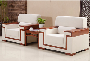 2026 नए वाणिज्यिक उच्च अंत कार्यालय फर्नीचर कार्यालय सम्मेलन वास्तविक चमड़े के पु चमड़े के कपड़े एकल सोफे का स्वागत करता है। - Product Image 6